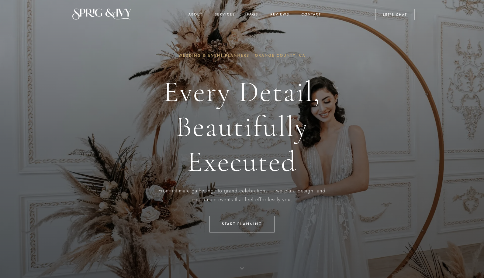 Sprig & Ivy website screenshot